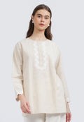 Embroidered Long Sleeve Tunic