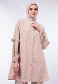 Two Tone Balloon Sleeve Tunic