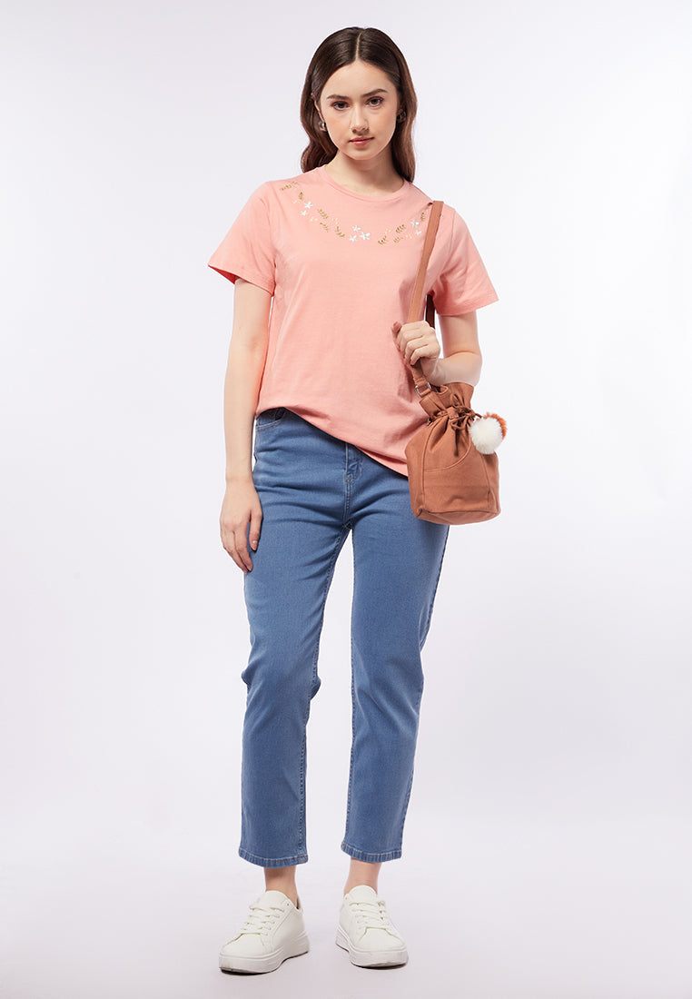 Embroidered Short Sleeve T-Shirt