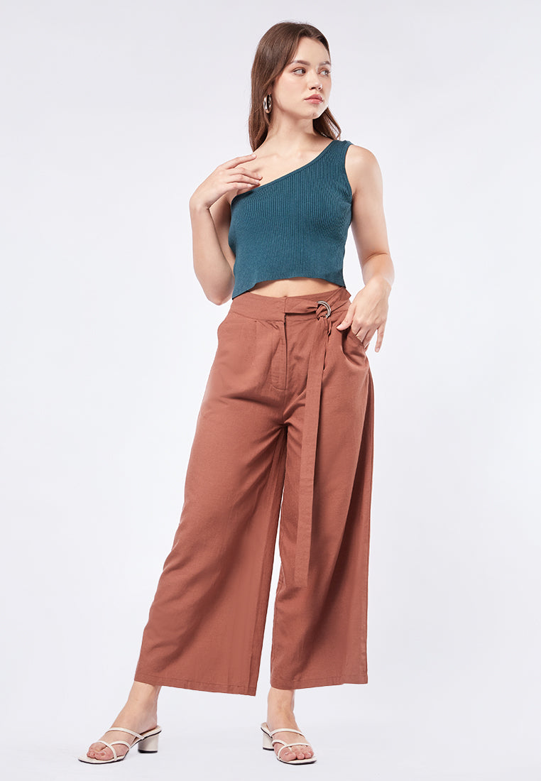Soft Touch One Shoulder Sleeveless Top