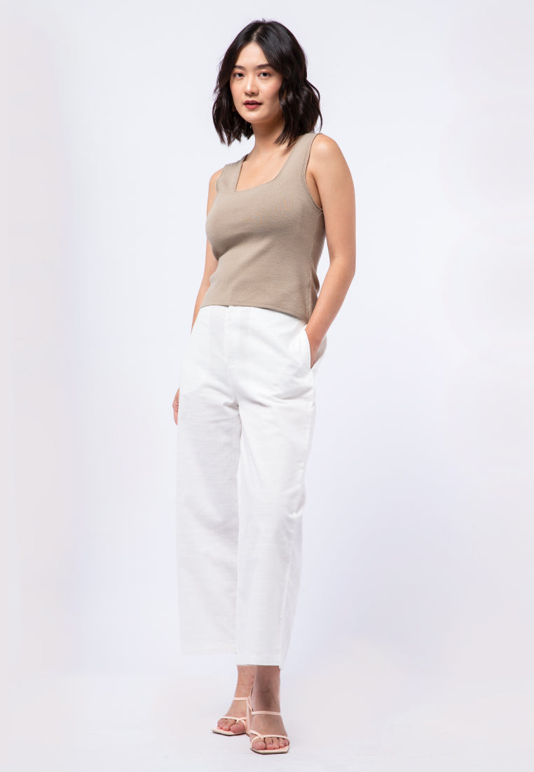 Square Neck Sleeveless Top