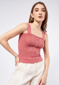 Textured Knit Crop Top