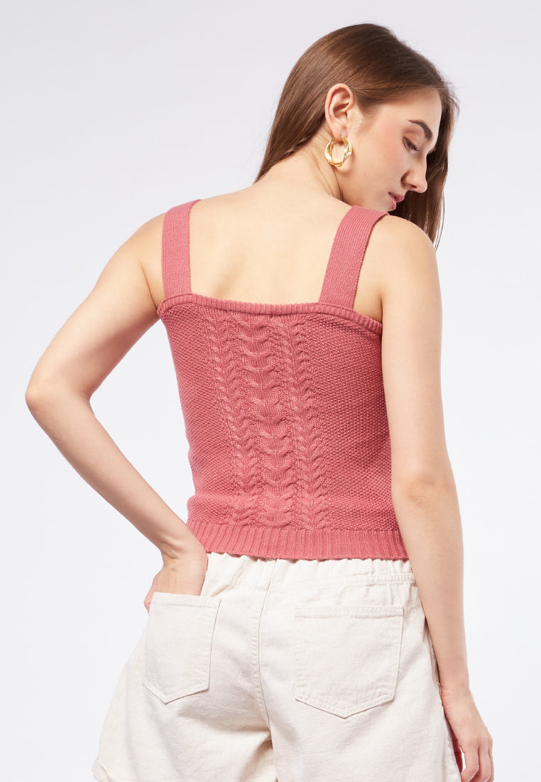 Textured Knit Crop Top