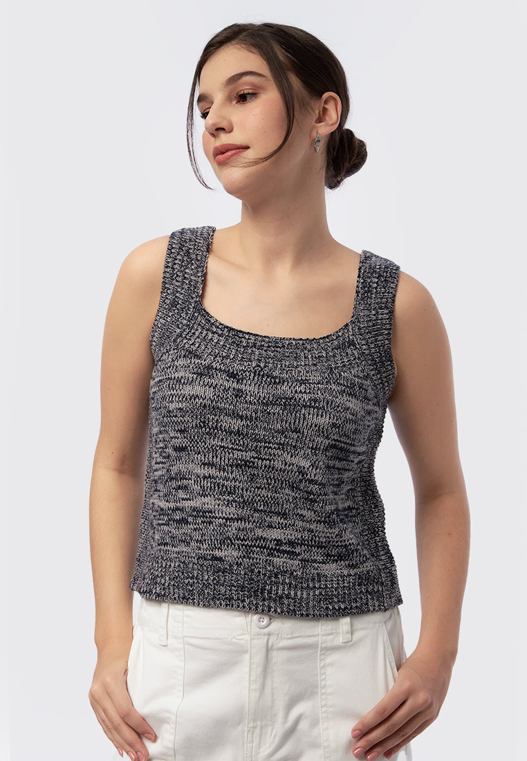 Square Neck Knit Tanktop