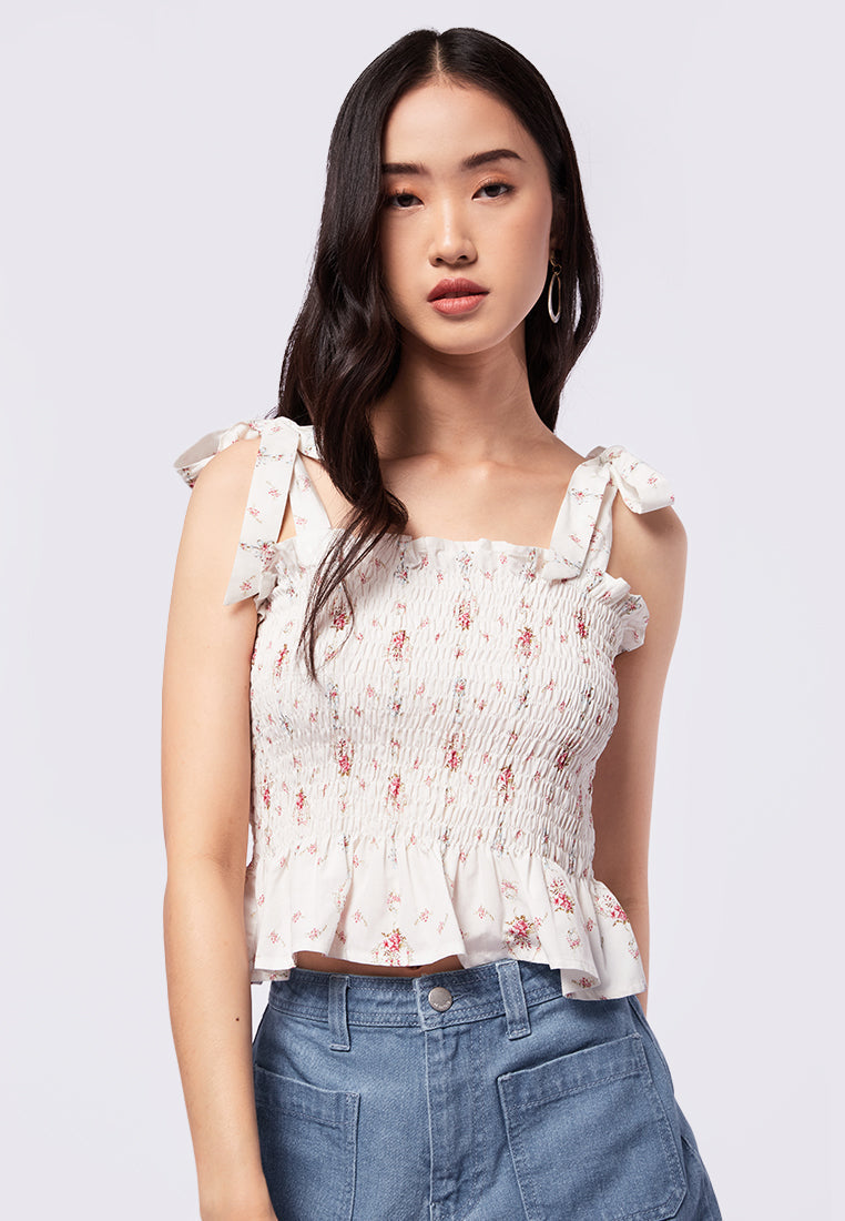 Printed Smock Tank Top