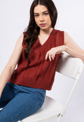 Textured Knit Vest