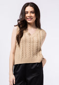 Textured Knit Vest