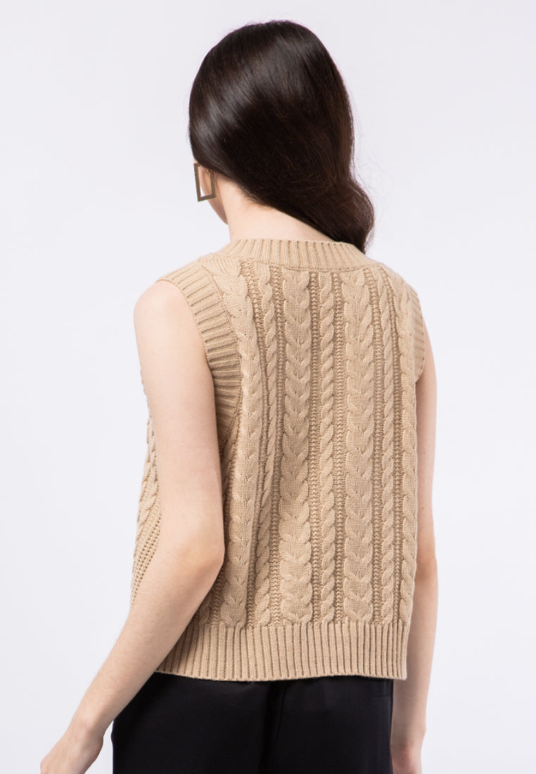 Textured Knit Vest