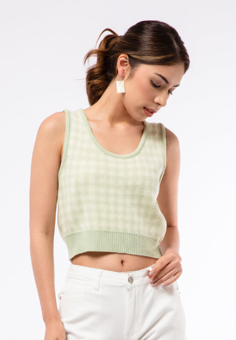 Printed Knit Vest