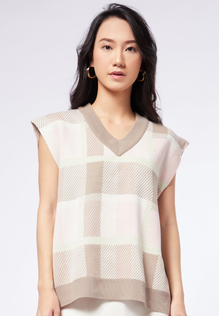 Printed Knit Vest