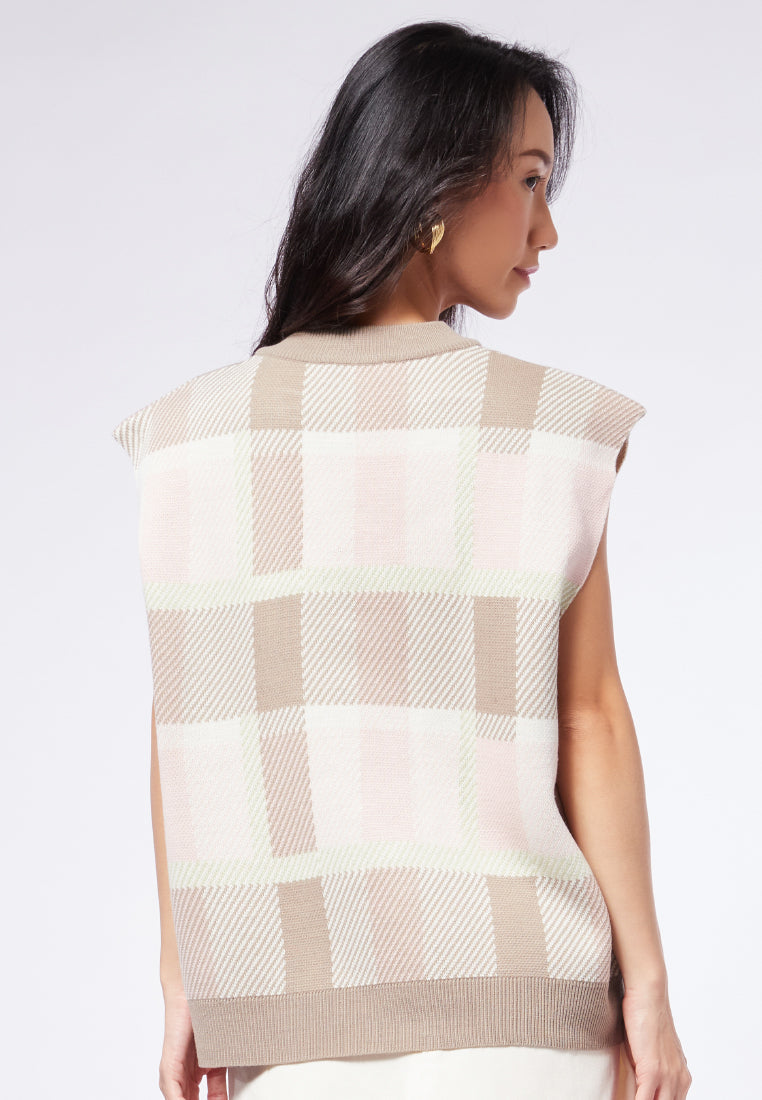 Printed Knit Vest