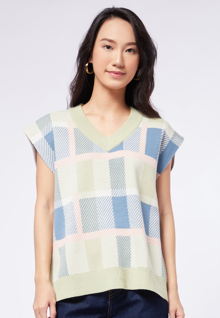 Printed Knit Vest