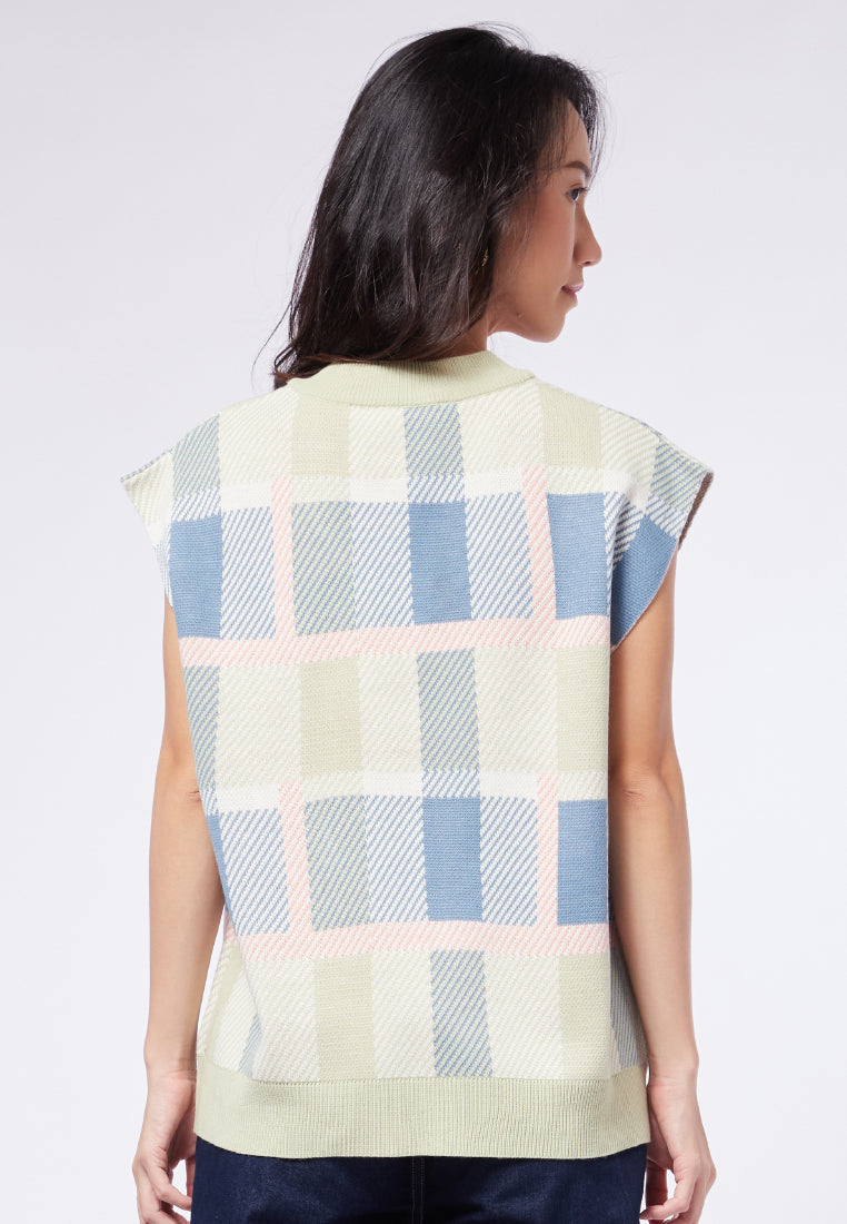 Printed Knit Vest