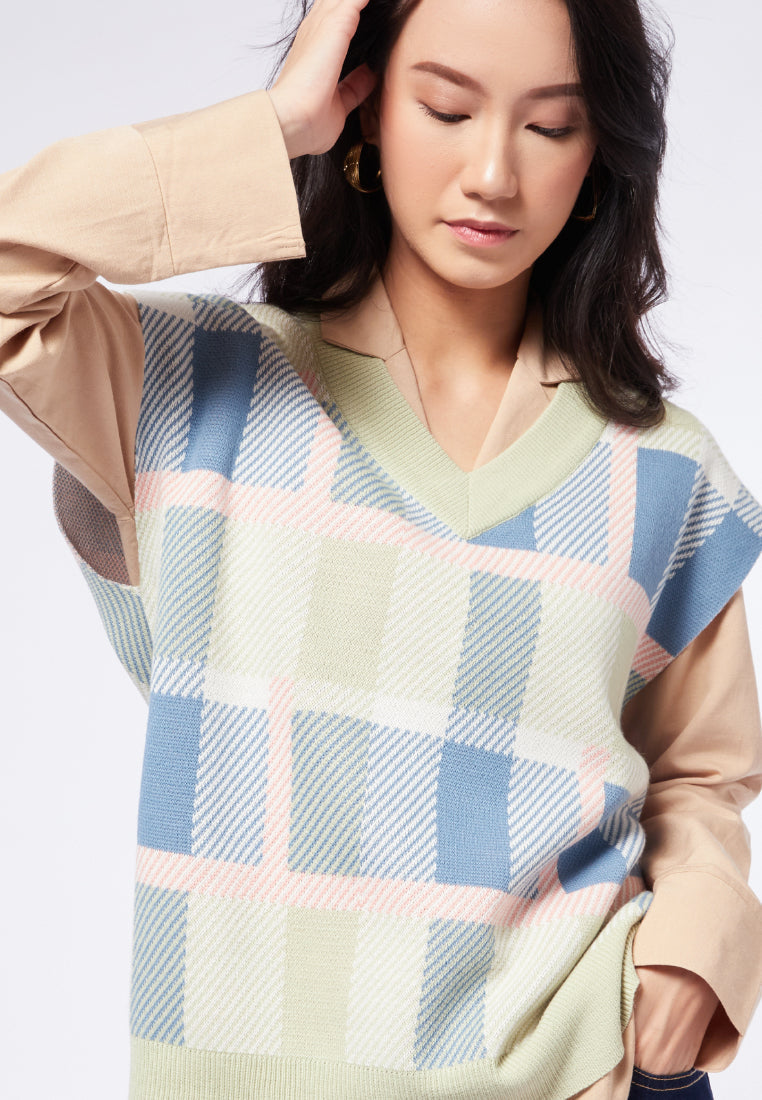 Printed Knit Vest