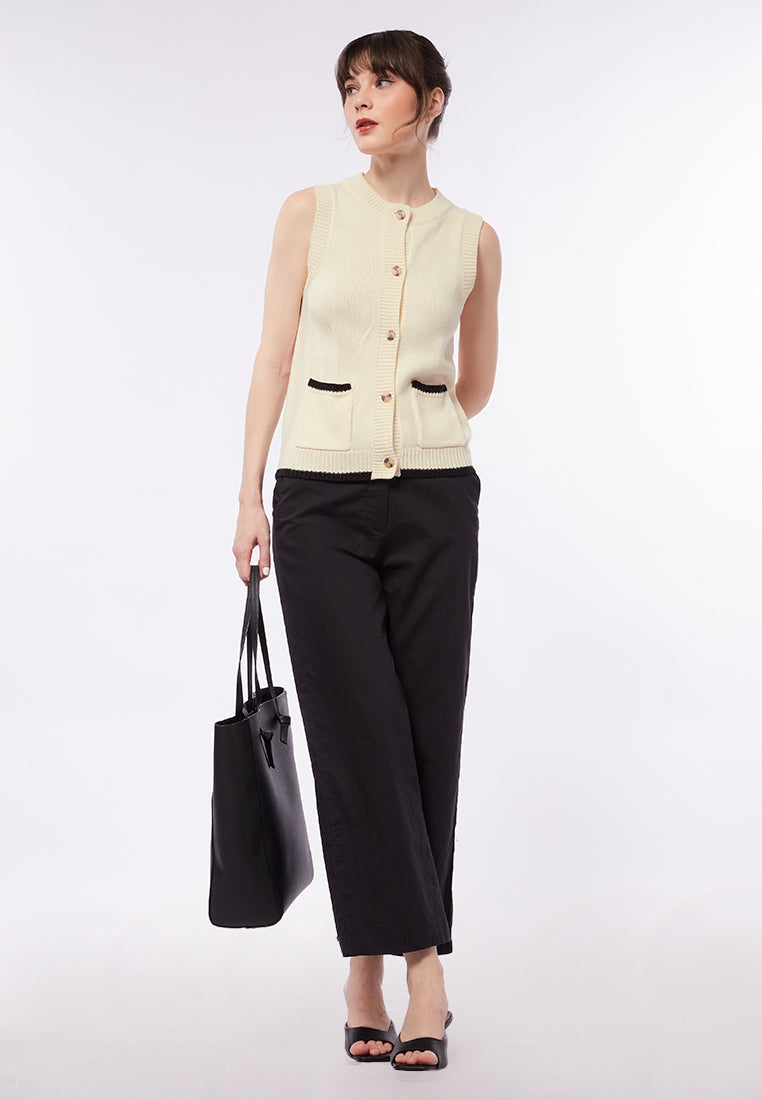 Round Neck Knit Vest