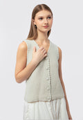 V-Neck Knit Vest