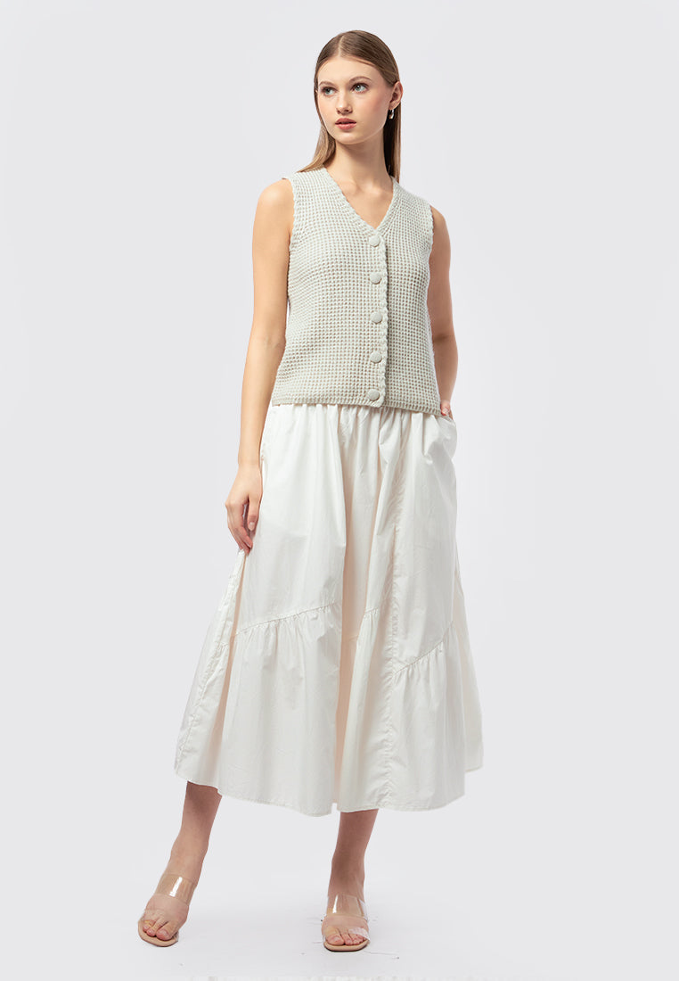 V-Neck Knit Vest