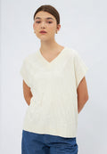 V-Neck Knit Top