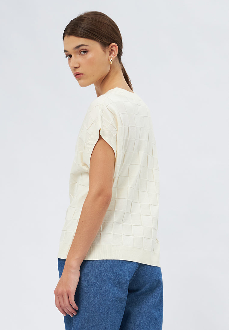 V-Neck Knit Top