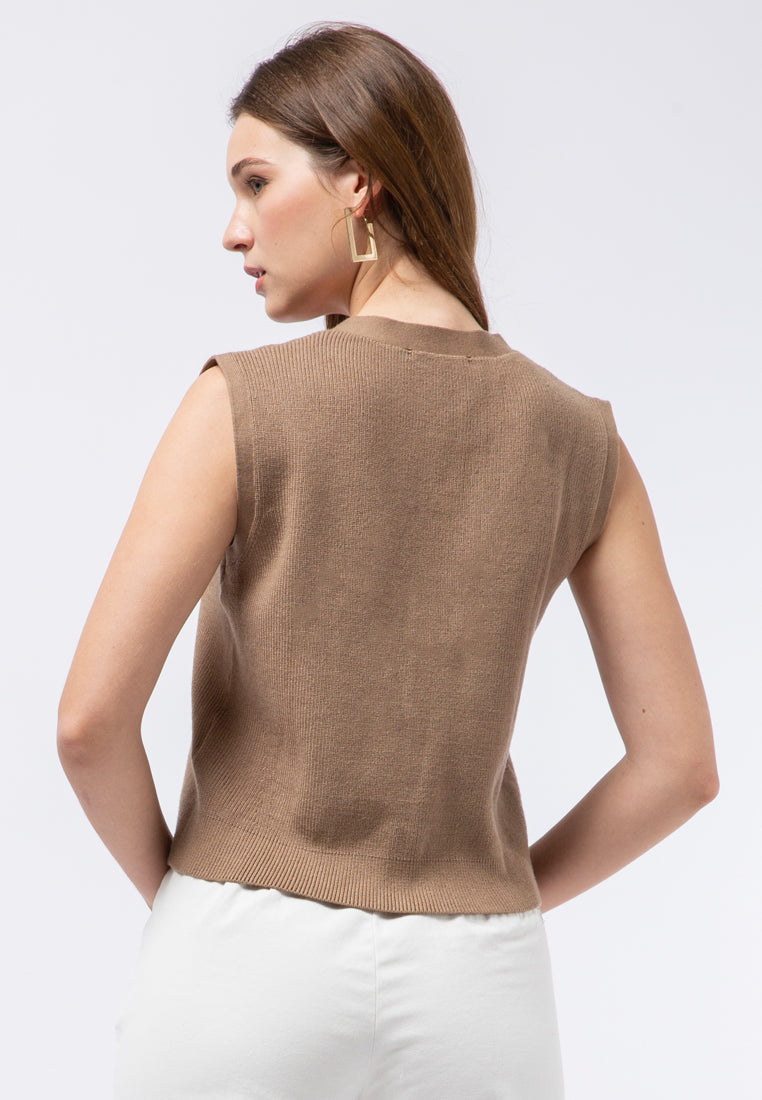 Regular Fit Knit Vest