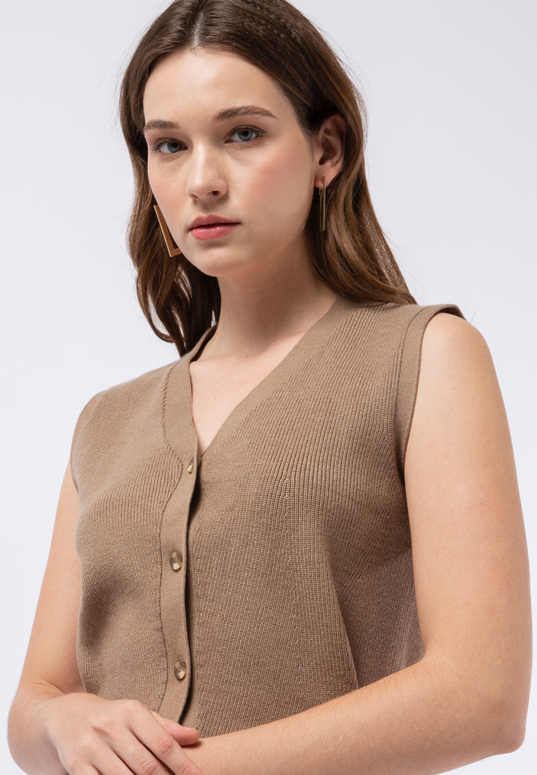 Regular Fit Knit Vest