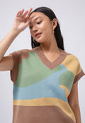 Printed Oversized Vest