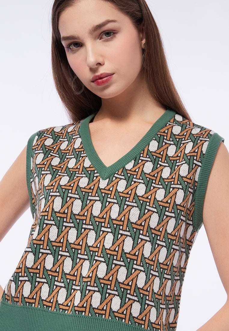 Regular Fit Printed Vest