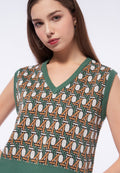 Regular Fit Printed Vest