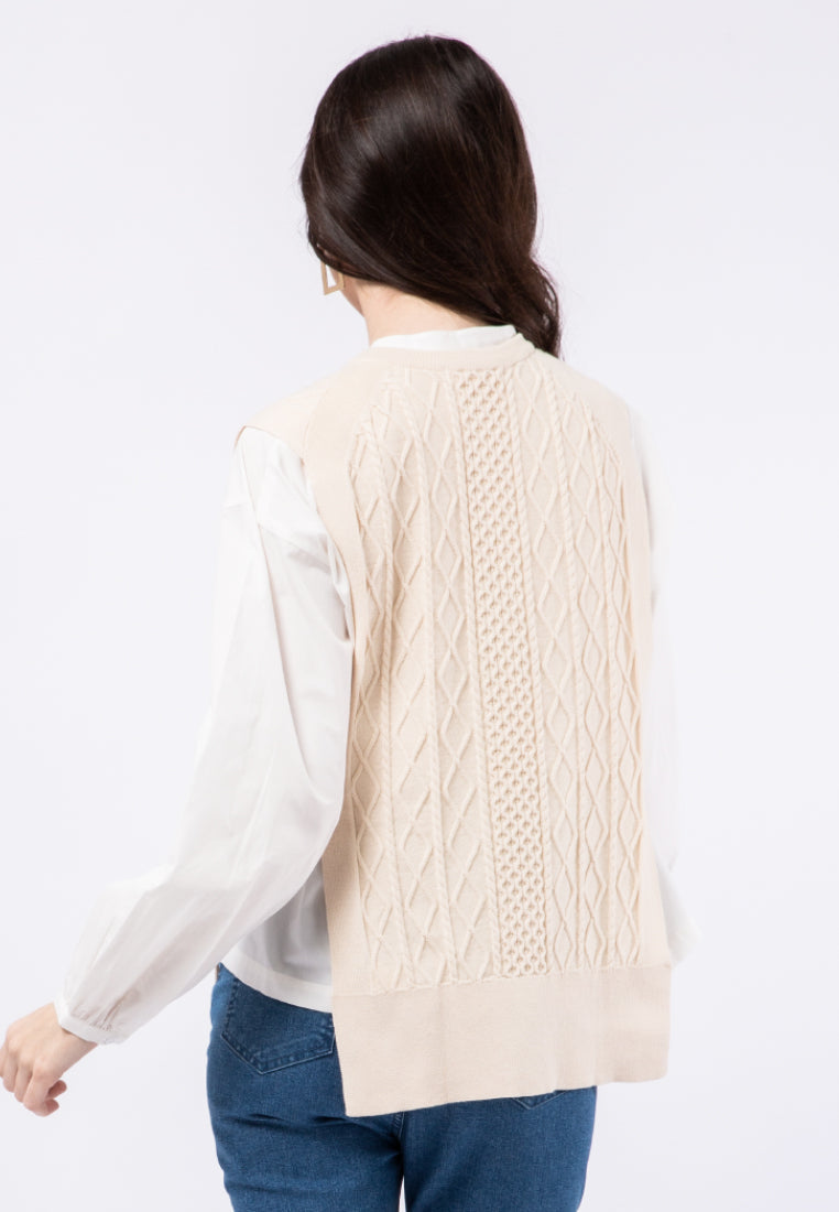 Knit Vest with Open Side Details