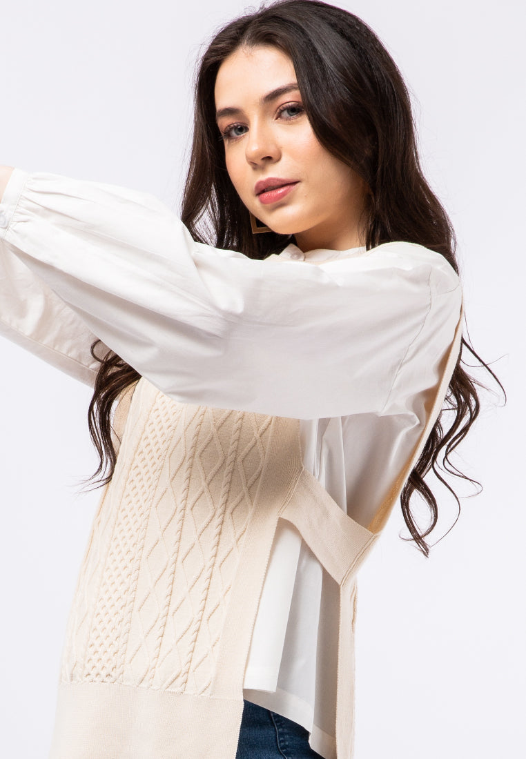 Knit Vest with Open Side Details