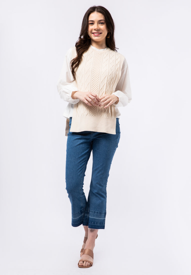 Knit Vest with Open Side Details