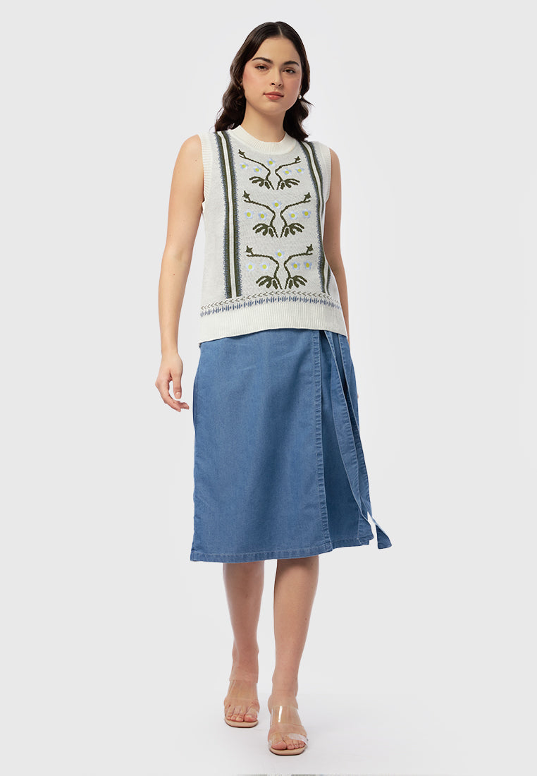 Sleeveless Round Neck Vest