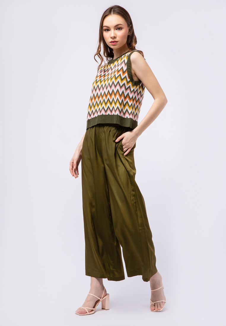 Printed Knit Vest
