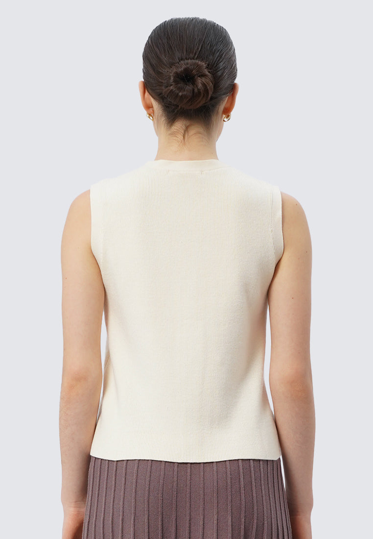 V-Neck Knit Vest
