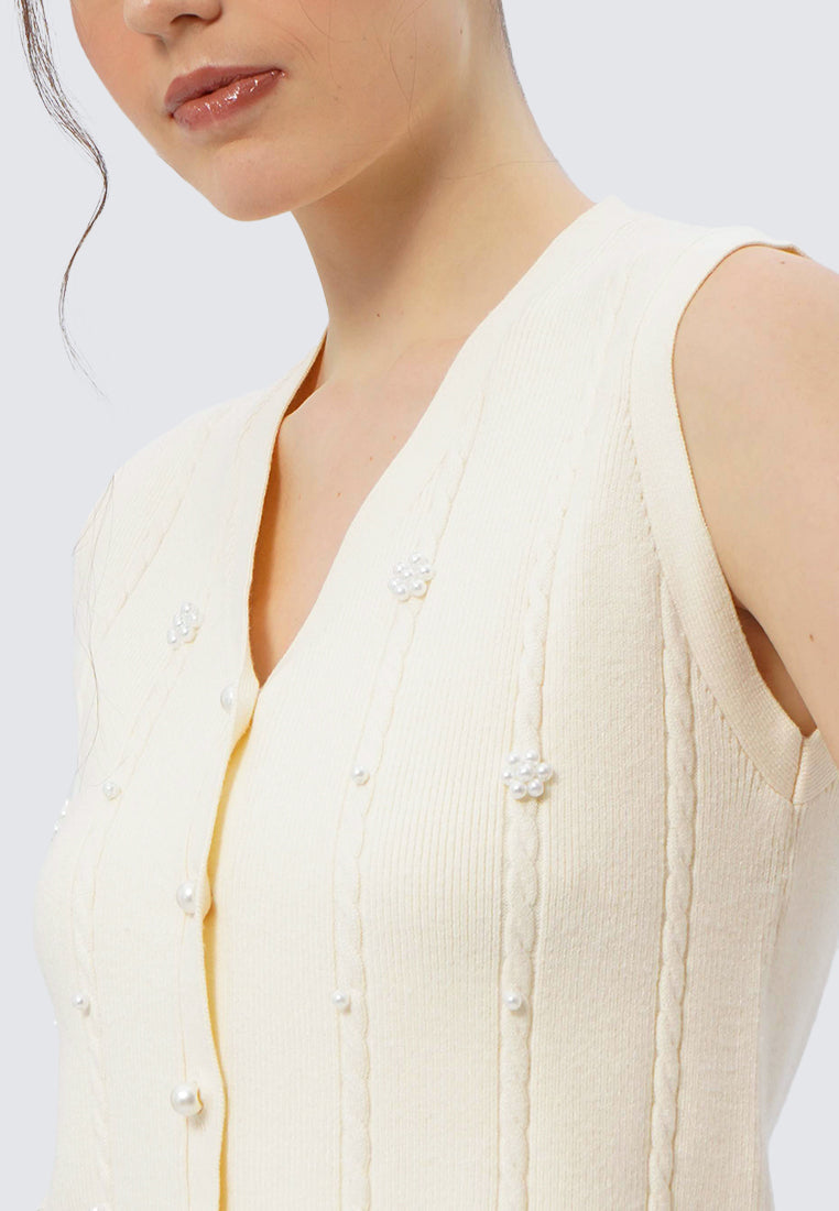 V-Neck Knit Vest