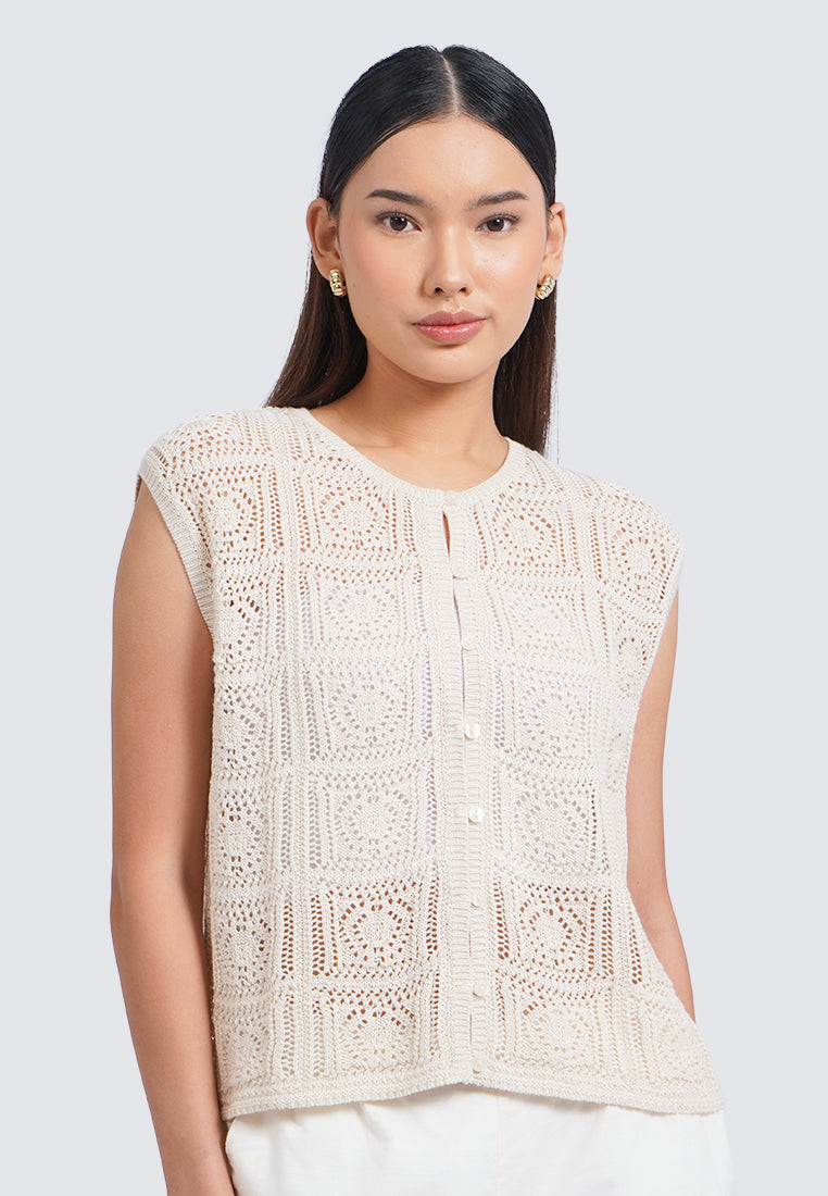 Round Neck Knit Vest