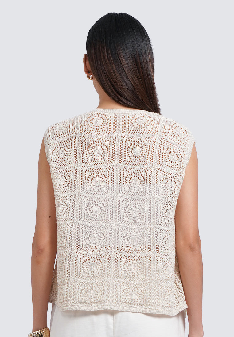 Round Neck Knit Vest
