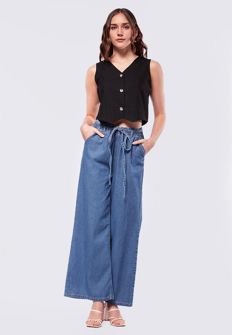 Regular Fit Crop Vest