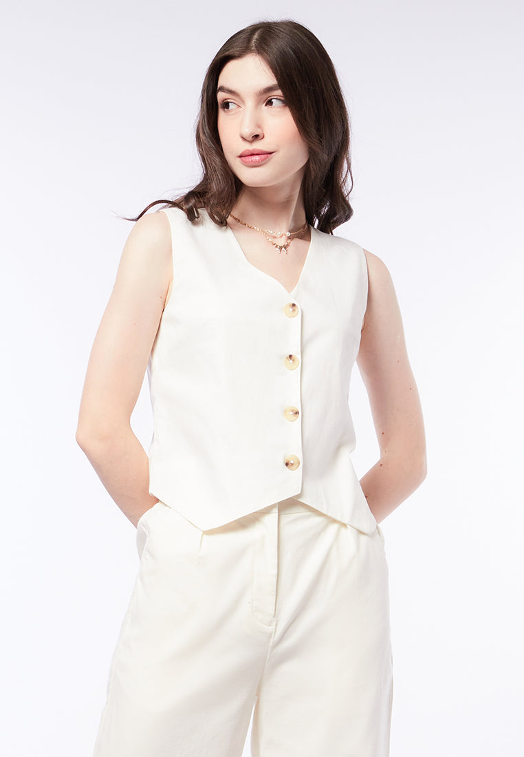 Fitted Crop Vest