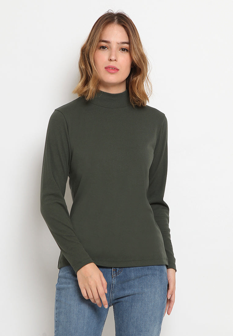 Mock Neck Blouse