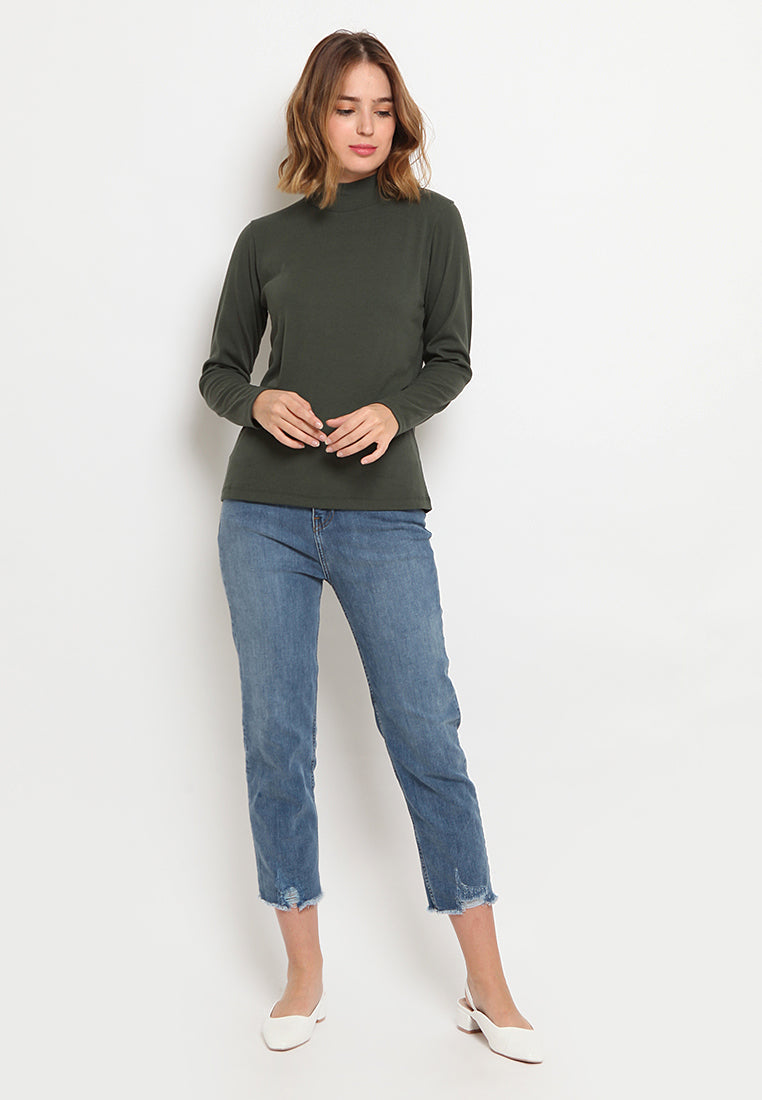 Mock Neck Blouse
