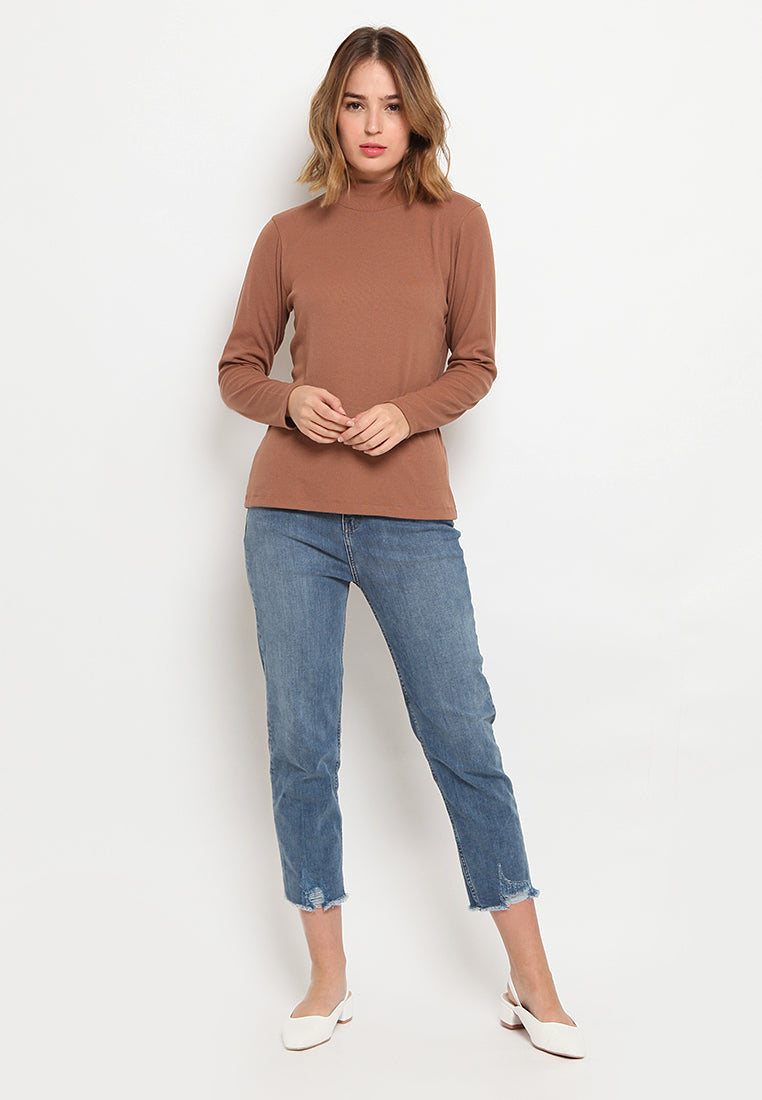 Mock Neck Blouse