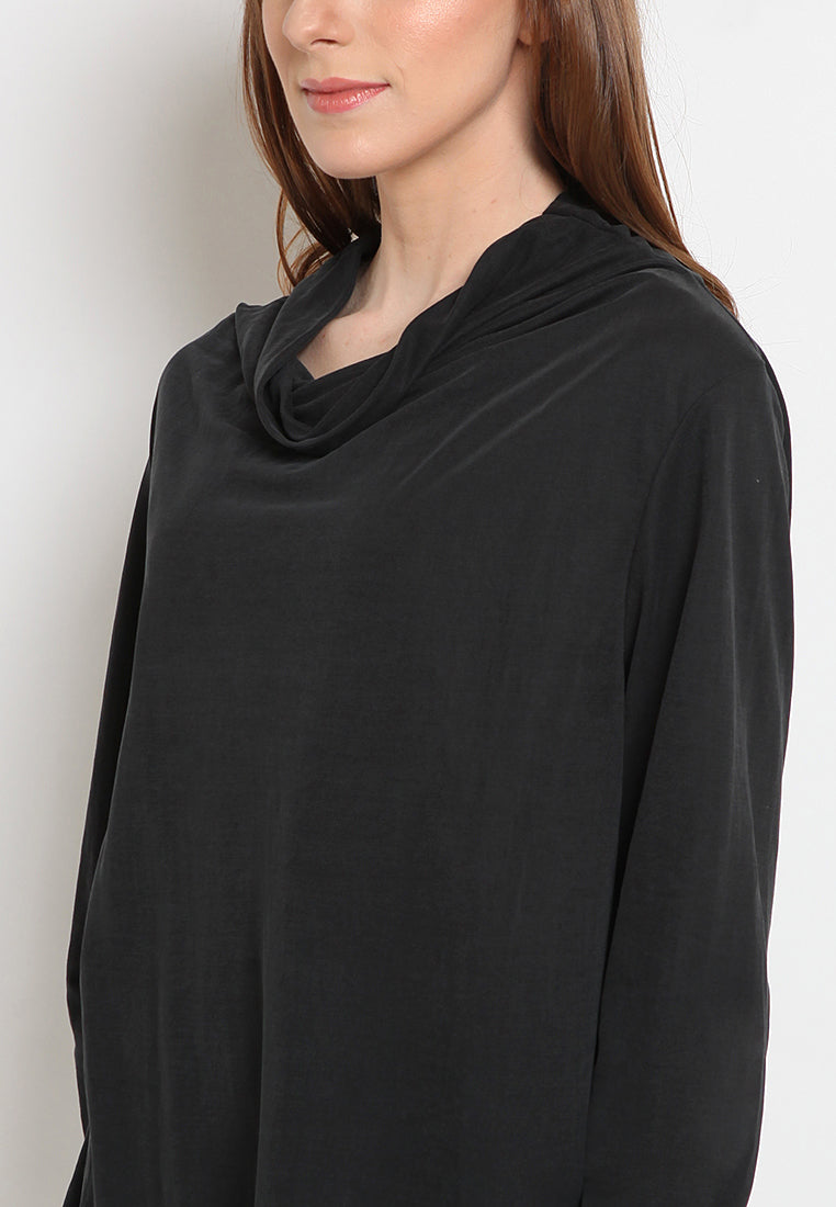 Cowl Neck Loose Blouse