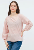 Gingham Long Sleeve Blouse