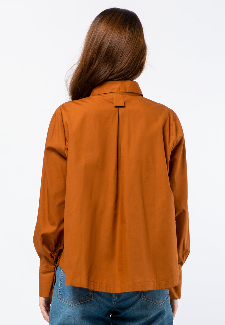 Long Sleeve Crop Shirt