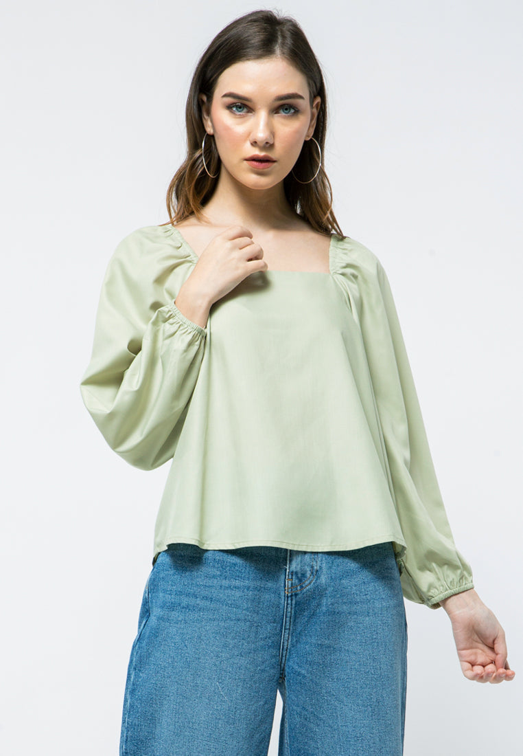 Square Neckline Blouse