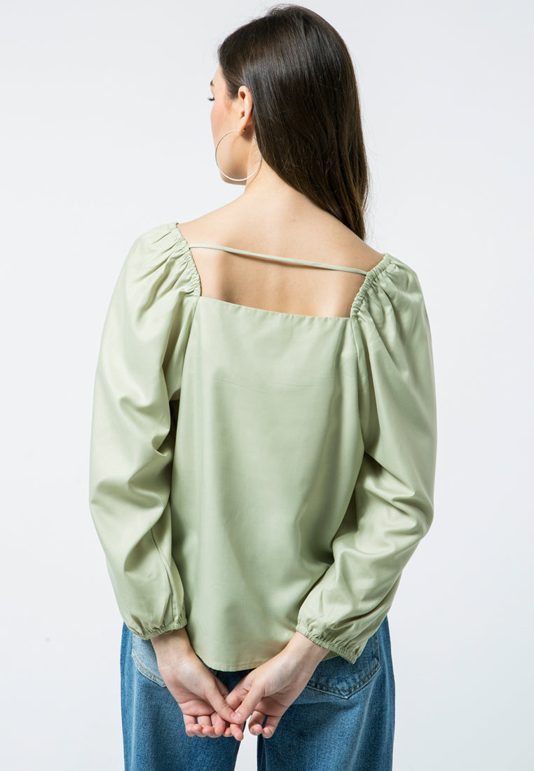 Square Neckline Blouse