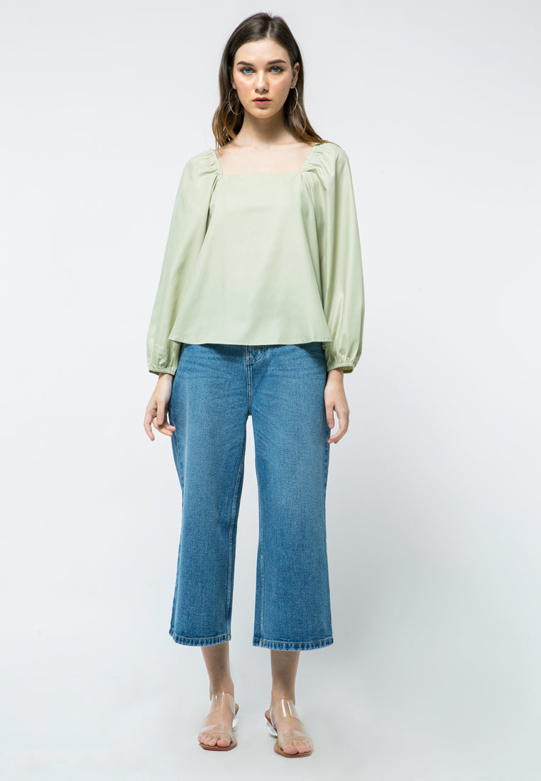 Square Neckline Blouse