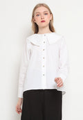 Long Collar Loose Blouse
