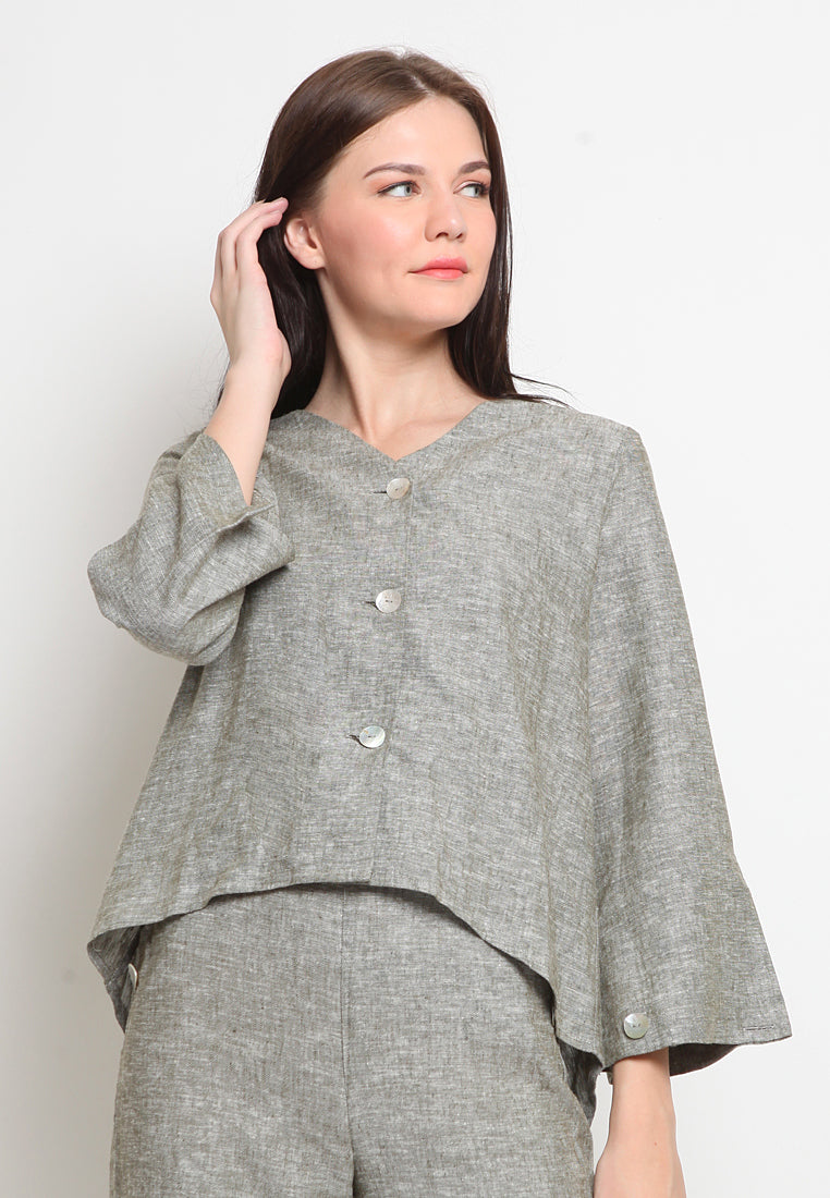 Long Sleeve Loose Blouse